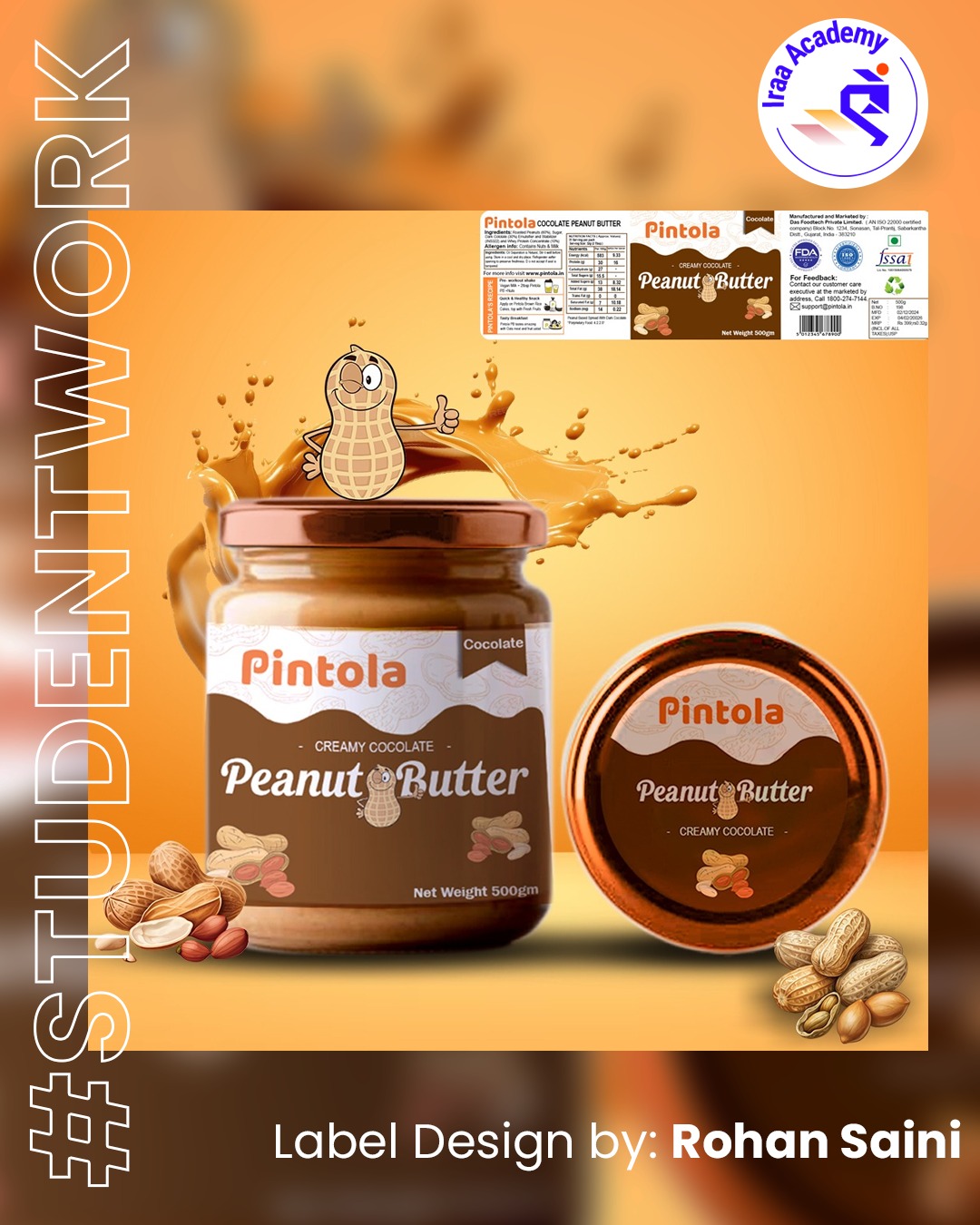 Peanut label design
